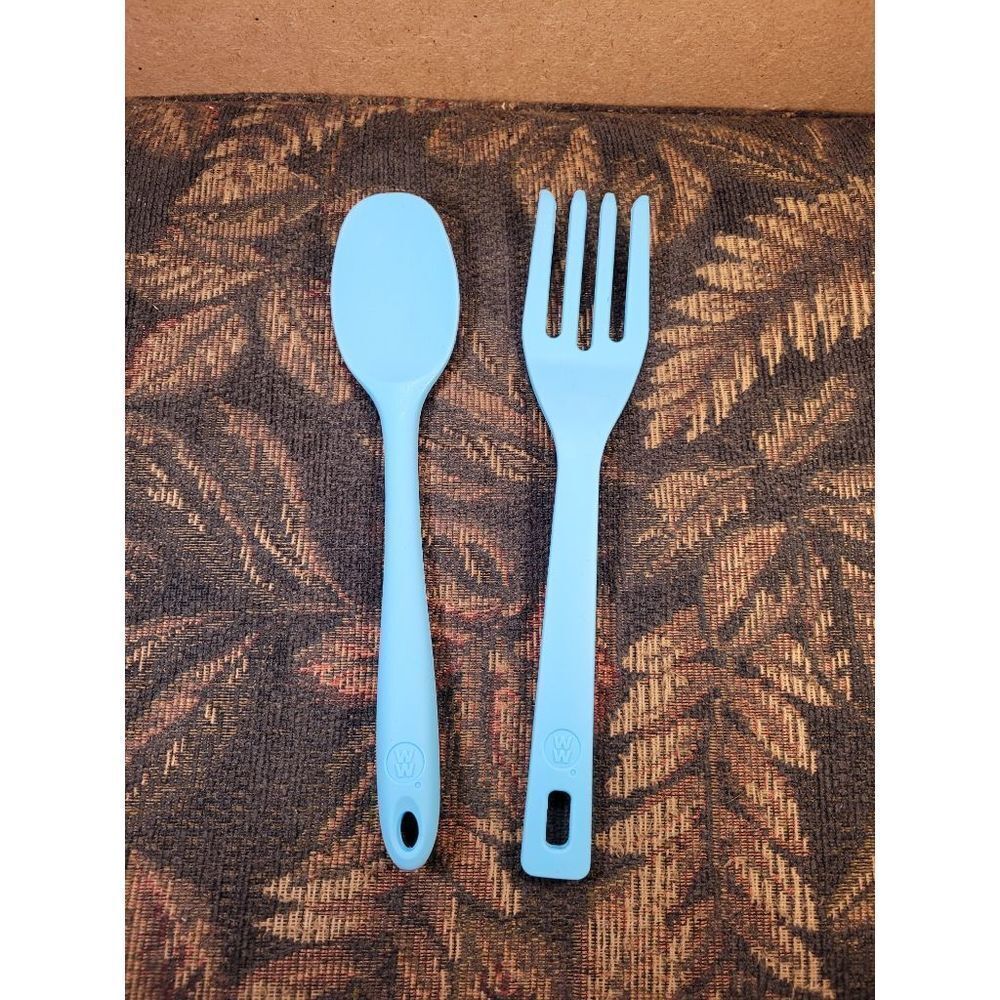 Weight Watchers 11 inch Silicone Salad Serving Fork and Spoon